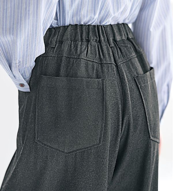 BELLUNA（ベルーナ）の「ころんと可愛く体型カバーコクーンパンツ（ワイドパンツ・ガウチョ）」｜詳細画像