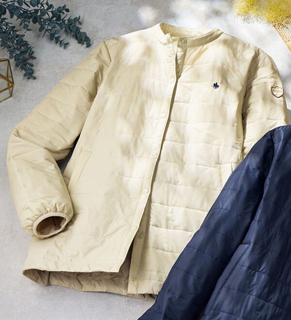 ルフラン（ルフラン）の「【ＰＯＬＯ　ＢＣＳ】中わた軽量ジャケット（ブルゾン）」｜アイボリー