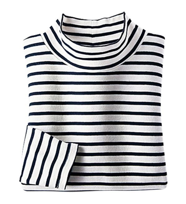 BELLUNA（ベルーナ）の「吸湿発熱ハイネックプルオーバー（カットソー）」｜詳細画像