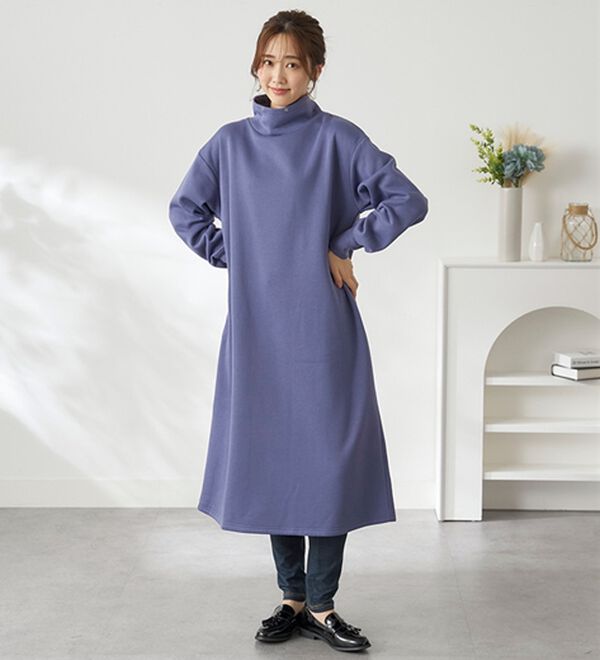 BELLUNA（ベルーナ）の「あったかキレイ！大人のこだわりワンピース（カットソーワンピース）」｜詳細画像