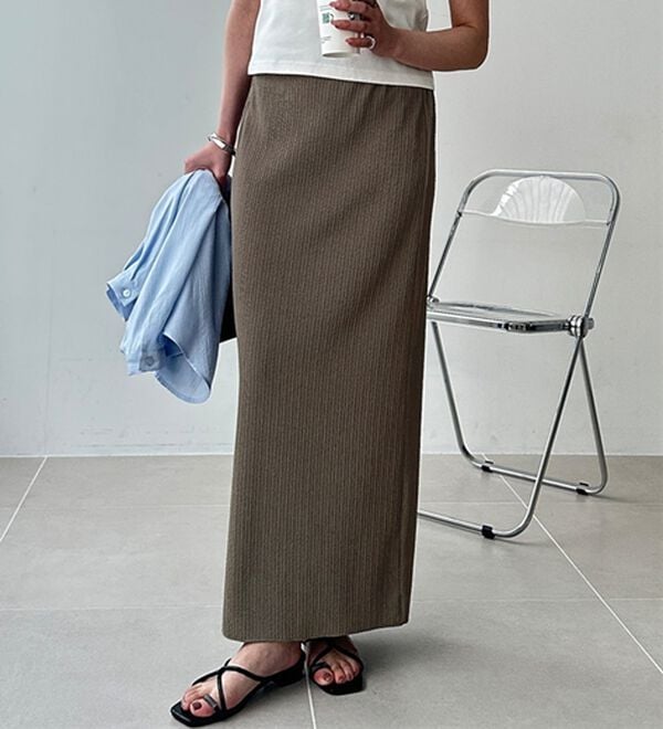 GeeRA（ジーラ）の「セルフカット美脚魅せタイトスカート（ロングスカート）」｜詳細画像