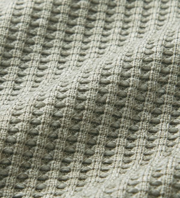 「ワッフルダブル衿トレーナー（メンズトレーナー）」｜詳細画像