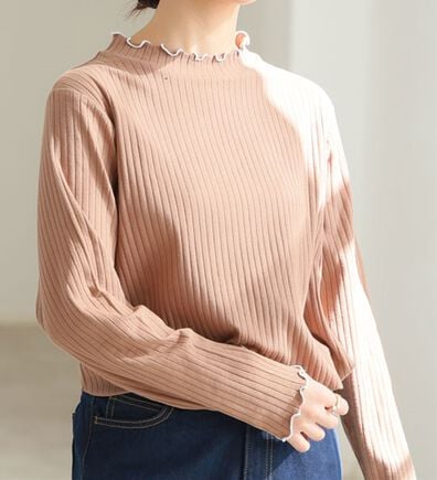 A HAPPY MARILYN（アハッピーマリリン）の「【Ｌ～８Ｌ】綿タッチで極上の着心地、選べるテレコリブトップス。（カットソー）」