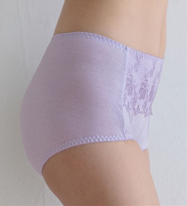 LAVIENNE（ラヴィエンヌ）の「綿９５％のすっぽり華やかショーツ　単品（ショーツ）」｜詳細画像