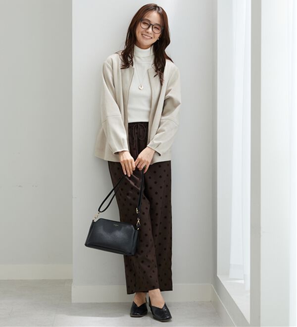 BELLUNA（ベルーナ）の「スエード調ランタン袖ミドル丈ジャケット（その他ジャケット）」｜詳細画像