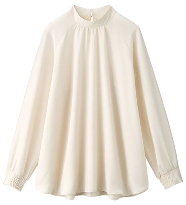 BELLUNA（ベルーナ）の「スタンド衿デザイン上品ブラウス（ブラウス）」｜詳細画像