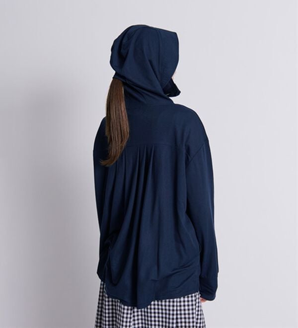 BELLUNA（ベルーナ）の「絶対に焼けたくない！後プリーツＵＶパーカー（パーカー）」｜詳細画像