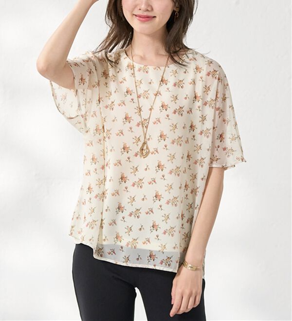 BELLUNA（ベルーナ）の「シフォン素材ドルマンデザインブラウス（ブラウス）」｜詳細画像