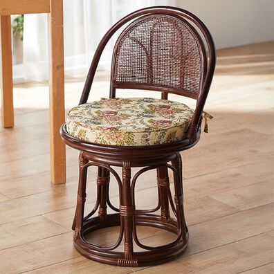 「お買得籐回転チェア（座椅子）」