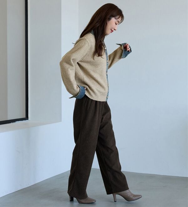 BELLUNA（ベルーナ）の「デニム&times;ニット切替ジャケット（その他ジャケット）」｜詳細画像
