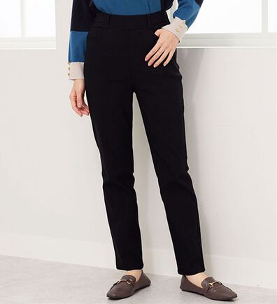 BELLUNA（ベルーナ）の「裏起毛ツイル素材ストレッチパンツ（フルレングスパンツ）」