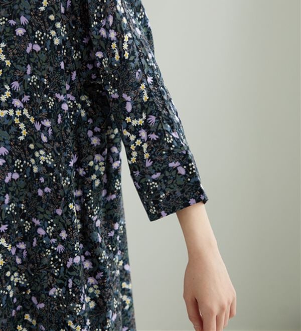 「【接触冷感】レーヨン素材ブザム切替ワンピース（その他ワンピース）」｜詳細画像