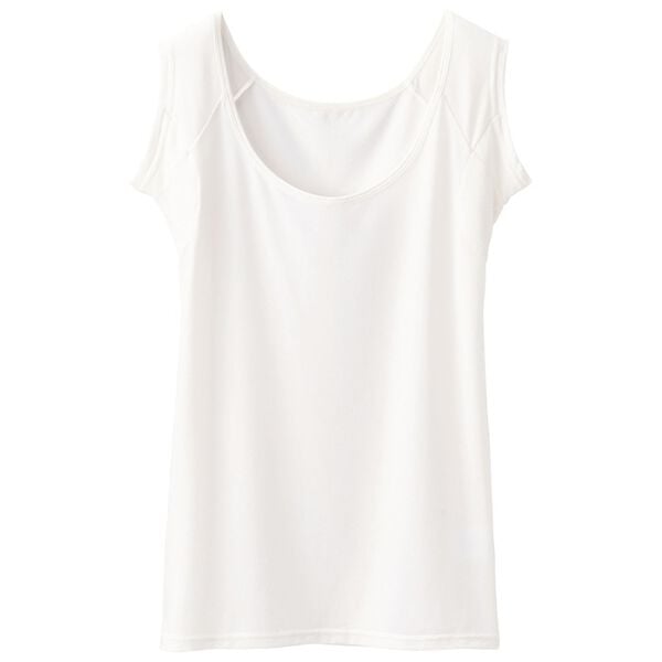 YU'NOW（ユナウ）の「ヒンヤリ冷感！汗取りパッド付クールシリーズ　ハーフフレンチ（肌着・インナーウェア）」｜詳細画像