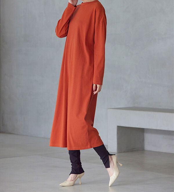 RANAN（ラナン）の「【レギンス付】＜ＢＣ＞綿１００％オーバーシルエットワンピース（その他ワンピース）」｜詳細画像