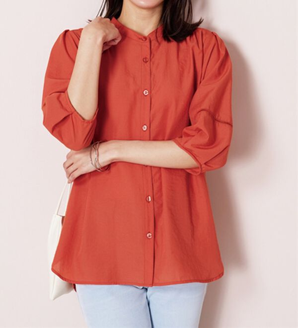 BELLUNA（ベルーナ）の「エアリービンテージ素材レース使いブラウス（ブラウス）」｜詳細画像