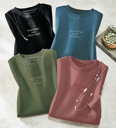 ルフラン（ルフラン）の「【４色組】ちょいかわ大人のハンサムＴシャツ（Tシャツ）」