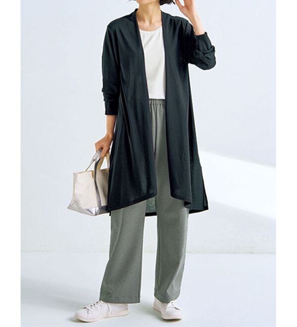 BELLUNA（ベルーナ）の「＜日本製＞マルチ機能ロングカーディガン（その他カーディガン）」｜詳細画像