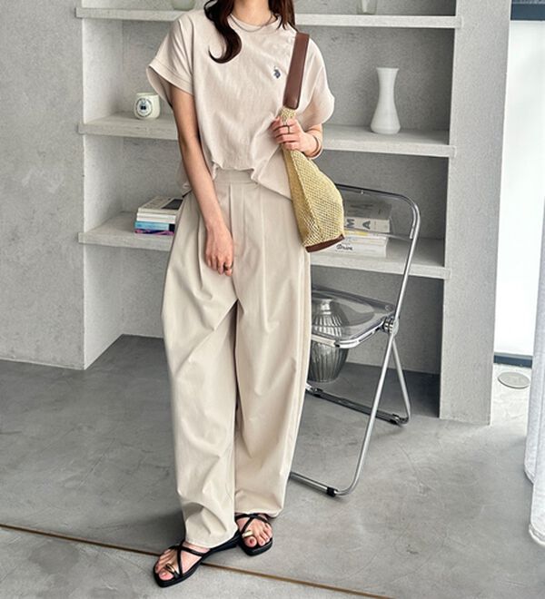 GeeRA（ジーラ）の「【新色追加】【ＵＳ．ＰＯＬＯ．ＡＳＳＮ】綿100％フレンチスリーブＴシャツ（Tシャツ）」｜詳細画像