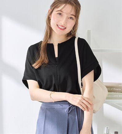 alotta（アロッタ）の「ジップ使いドルマンブラウス（ブラウス）」