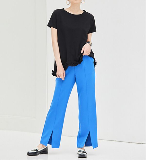 RANAN（ラナン）の「ひんやり！裾フリル使いプルオーバー（カットソー）」｜詳細画像