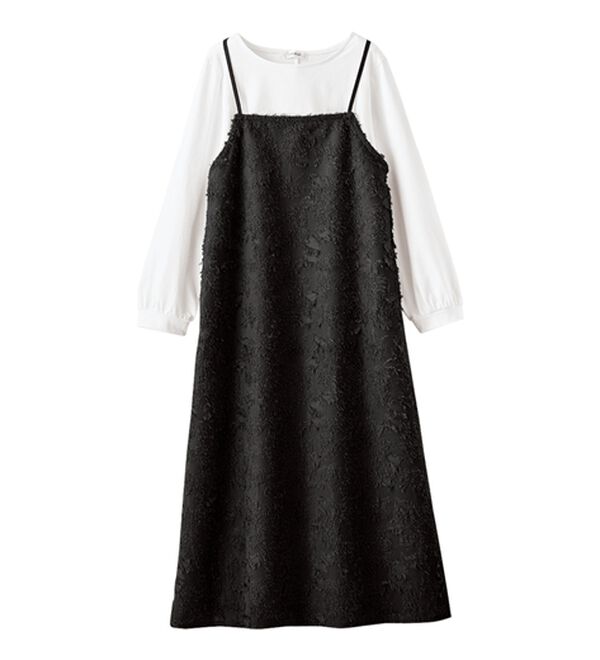 BELLUNA（ベルーナ）の「ジャカード素材ワンピースアンサンブル（その他ワンピース）」｜詳細画像