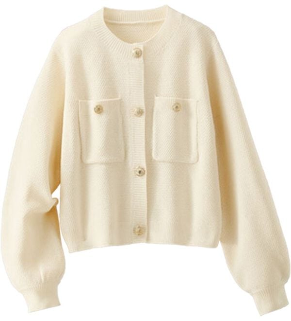 BELLUNA（ベルーナ）の「金ボタンジャケット風ニットカーディガン（ニットカーディガン）」｜詳細画像