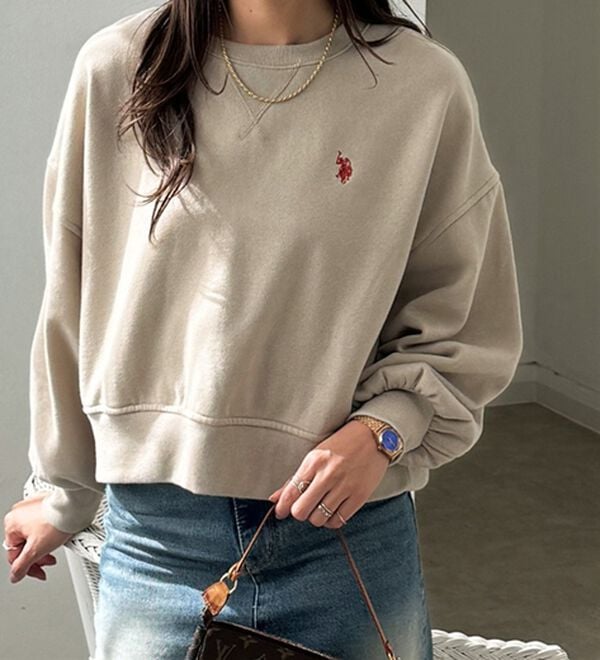 GeeRA（ジーラ）の「【Ｕ．Ｓ．ＰＯＬＯ　ＡＳＳＮ】ショートスウェット（トレーナー・スウェット）」｜詳細画像