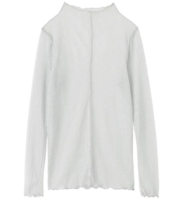 RANAN（ラナン）の「前後2wayラメプリーツハイネックプルオーバー（カットソー）」｜詳細画像