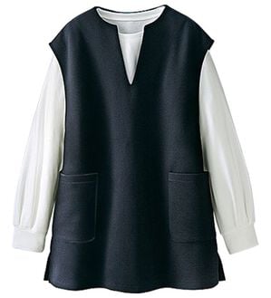 BELLUNA（ベルーナ）の「ポケット付ベストアンサンブル（アンサンブル）」｜黒