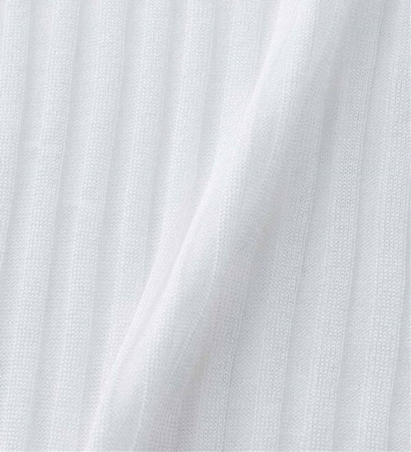 RANAN（ラナン）の「5分袖シアーラメリブニット（ニット・セーター）」｜詳細画像