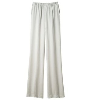 ルフラン（ルフラン）の「日本製肌にさらり綿混ラク楽パンツ（フルレングスパンツ）」｜ライトグレー