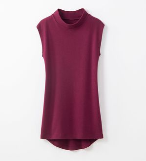 LAVIENNE（ラヴィエンヌ）の「綿１００％吸湿発熱あったかインナー　ハイネックノースリーブインナー（肌着・インナーウェア）」｜詳細画像