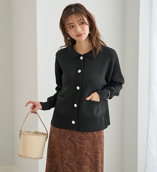 BELLUNA（ベルーナ）の「アウター感覚！ニットジャケット（その他ジャケット）」｜詳細画像