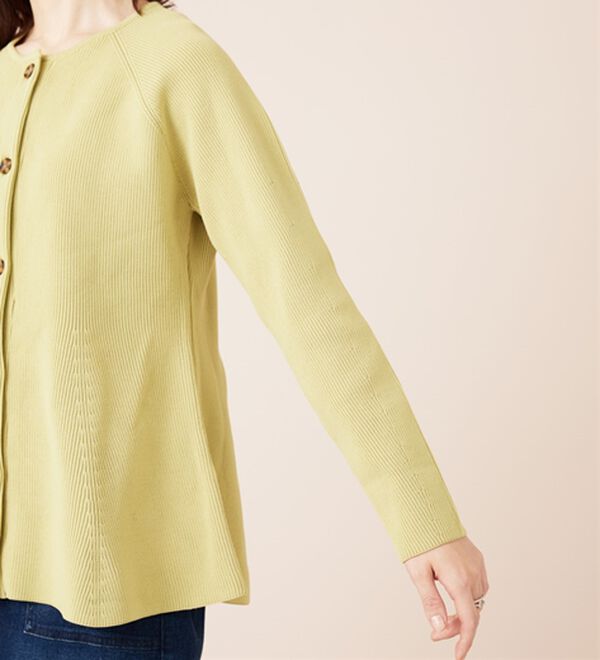 BELLUNA（ベルーナ）の「上品スポンディッシュニットペプラムカーディガン（ニットカーディガン）」｜詳細画像