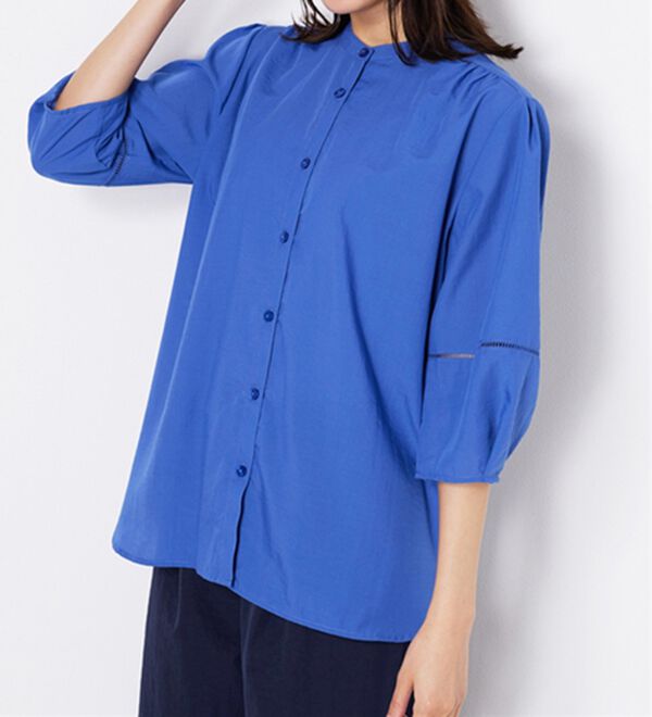 BELLUNA（ベルーナ）の「エアリービンテージ素材レース使いブラウス（ブラウス）」｜詳細画像