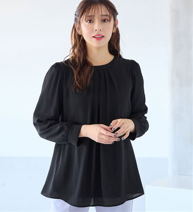 alotta（アロッタ）の「あったか裏地付タックデザインチュニック（チュニック）」