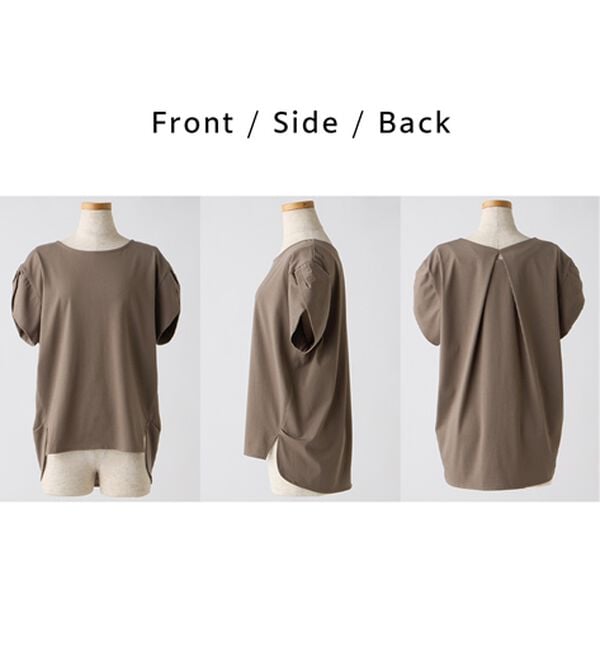 BELLUNA（ベルーナ）の「華奢見せ！後ろ美人デザインプルオーバー（カットソー）」｜詳細画像