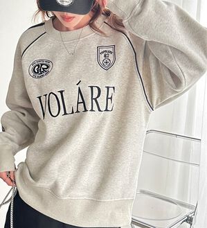 GeeRA（ジーラ）の「サイドラインリボンゲーム裏起毛スウェット（トレーナー・スウェット）」｜オートミール