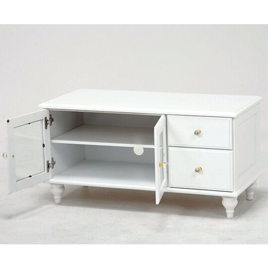 ドレッサーセットクリスタル調取っ手付き ホワイト(白) ドレッサーセットクリスタル調取っ手付き ホワイト(白)