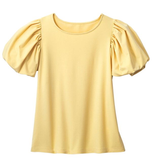 VINNO（ヴィノ）の「ボリューム袖カットソートップス（カットソー）」｜詳細画像