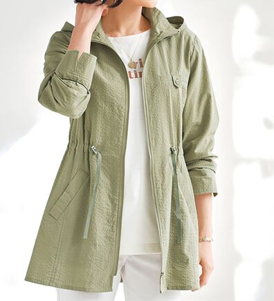 BELLUNA（ベルーナ）の「着るＵＶ対策！綿１００％サマージャケット（ブルゾン）」