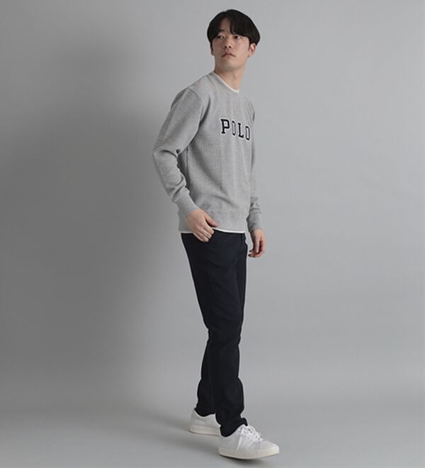 「＜ポロ・ビーシーエス＞ワッフルレイヤードトレーナー（メンズトレーナー）」｜詳細画像