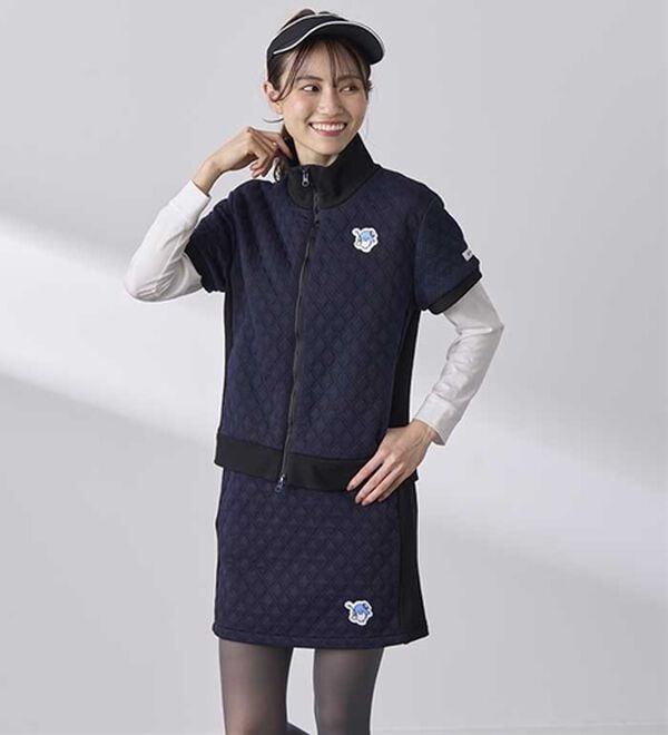 BELLUNA（ベルーナ）の「【タキシードサム】リブ切替キルト風スカート（ミニスカート）」｜詳細画像