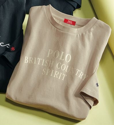 ルフラン（ルフラン）の「【ＰＯＬＯ　ＢＣＳ】刺しゅうプリント綿１００％Ｔシャツ（カットソー）」