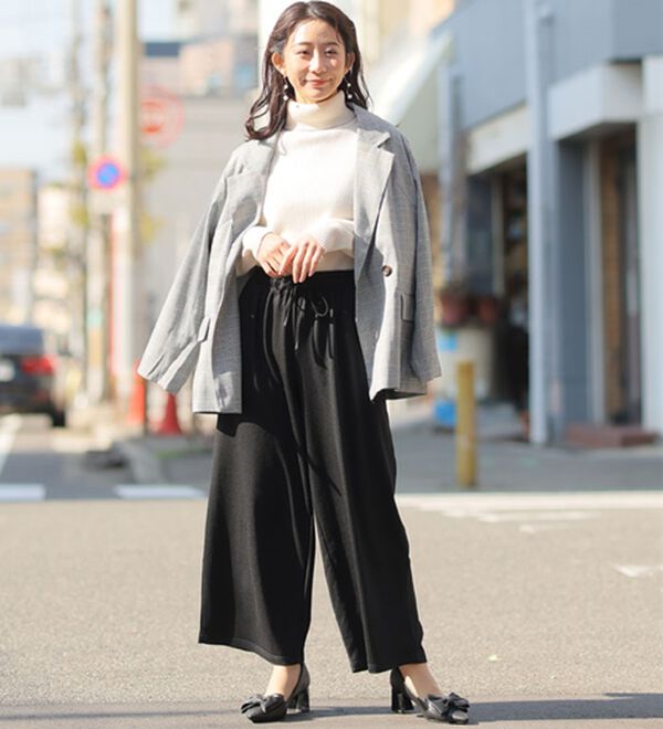 A HAPPY MARILYN（アハッピーマリリン）の「【Ｌ～８Ｌ】選べる身長別　ゆるっと楽ちん ワイドパンツ（ワイドパンツ・ガウチョ）」｜詳細画像