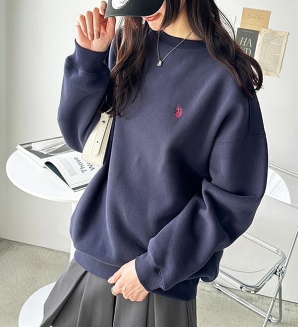 GeeRA（ジーラ）の「【U.S. POLO ASSN.】表ピーチ裏起毛スウェット（トレーナー・スウェット）」｜詳細画像