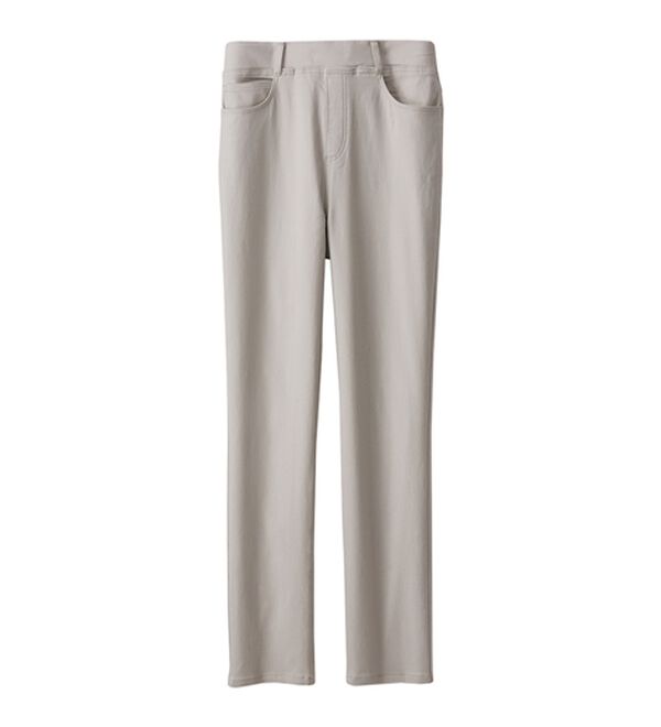 BELLUNA（ベルーナ）の「裏起毛ツイル素材ストレッチパンツ（フルレングスパンツ）」｜詳細画像