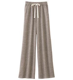 Viola e Viola（ヴィオラ エ ヴィオラ）の「【選べる丈】毛布のような温かさ　ストレートイージーパンツ（その他パンツ）」｜杢ベージュ