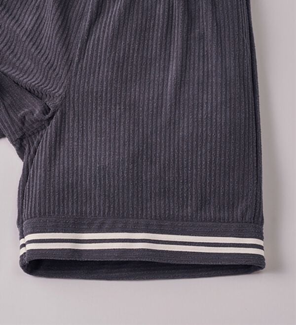 YU'NOW（ユナウ）の「【上下２点セット】ひんやりとろけるリブパイルシャツパジャマ（パジャマ・ルームウェア）」｜詳細画像