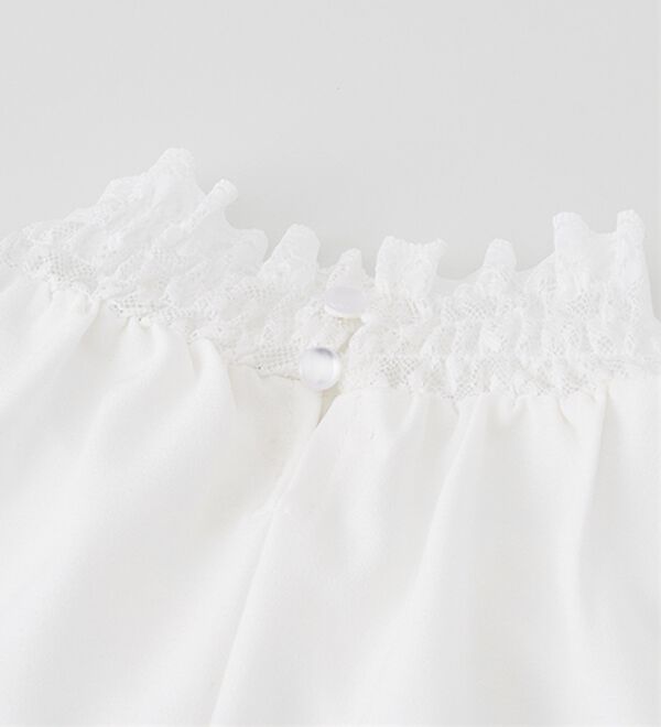 RANAN（ラナン）の「レースフリルプチハイネックブラウス（ブラウス）」｜詳細画像